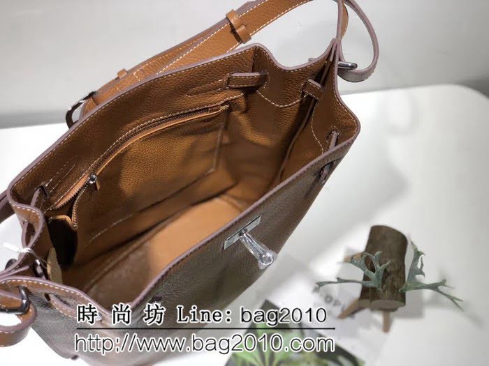 愛馬仕Hermess so kelly 原版荔枝紋水桶包 單肩斜挎包 0AM1302